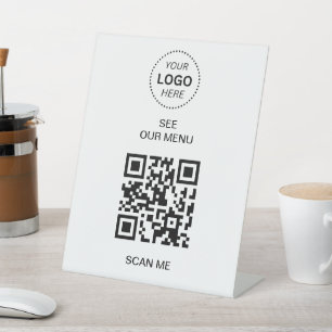 QR-Codemenü Erstellen Sie Ihre eigenen berührung Sockelschild