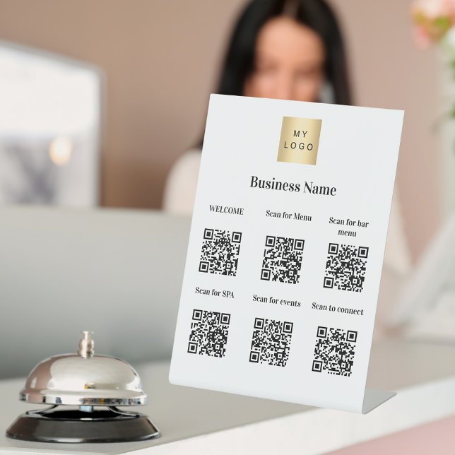 QR-Codes der Hotelmarke Sockelschild (Von Creator hochgeladen)