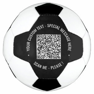  QR-Codescannen Informationen Benutzerdefinierte T Fußball