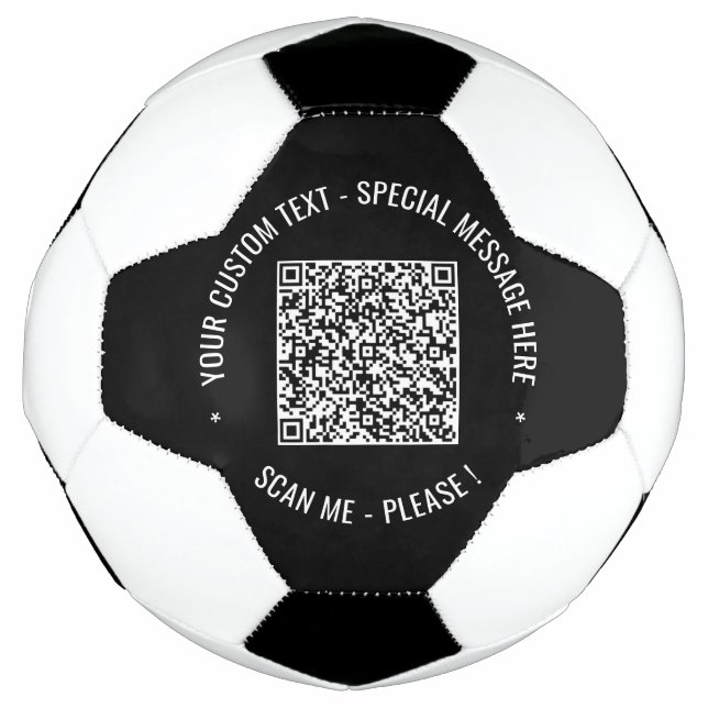  QR-Codescannen Informationen Benutzerdefinierte T Fußball (Vorderseite)
