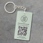 QR-Codeseite für Werbelogo Schlüsselanhänger<br><div class="desc">Moderner und beruflicher schlauer grüner Schlüsselanhänger für Ihr Unternehmen, der Ihren QR-Code für Kunden enthält, um eine Liste Ihrer Produkte, Dienstleistungen, Preise oder andere Informationen zu suchen. Laden Sie Ihr Logo und Ihren QR-Code hoch und fügen Sie Ihren Firmennamen, Ihre Website, Ihren Slogan, Ihre Telefonnummer usw. in einfacher Typografie hinzu....</div>