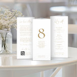 QR-Codetabelle mit Liebe Story Menu<br><div class="desc">WICHTIGE HINWEIS: Dieses Dreifach wird flach, OHNE Vorvermessung geliefert, damit Sie es selbst falten können. Um Ihnen eine präzise Faltung zu ermöglichen, werden die Richtlinien für die drei Paneele auf der Rückseite aufgedruckt, und ein extra dünnes Paneel auf der rechten Seite, mit dem Sie den Kleber aufkleben können, um das...</div>