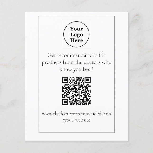 QR-Codetabellenanzeige Flyer (Vorne)