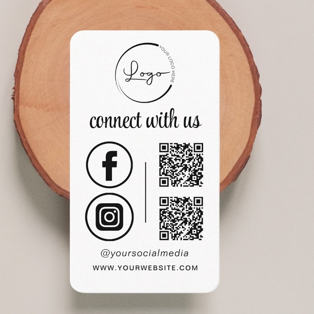 QR Connect mit US Business Logo Social Media Visitenkarte (Von Creator hochgeladen)