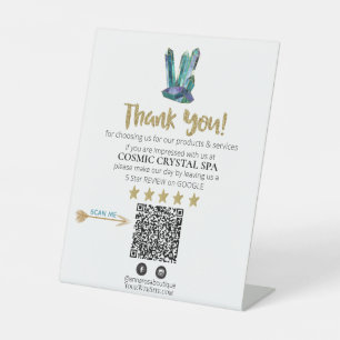 *~* QR EMERALD CRYSTALS Review Logo DANK AP8 Sockelschild