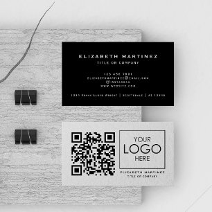 QR-Firmenlogo Beruflich vorne und hinten Visitenkarte
