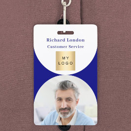 QR-Firmenlogo für nagelblaues Foto Ausweis