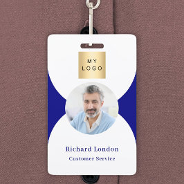 QR-Firmenlogo für nagelblaues Foto Ausweis