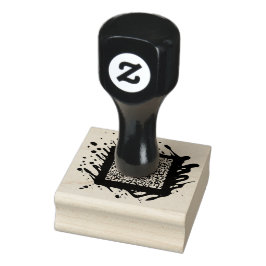 QR-Firmenlogo hier Gummistempel