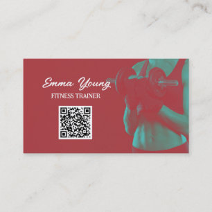 QR-Fitness für Personal Ttrainer Visitenkarte