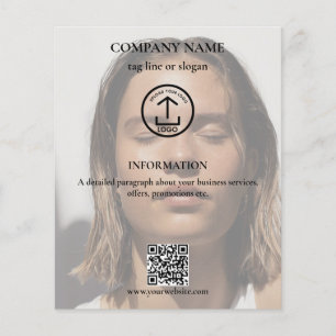 QR-Foto für das QR-Logo bei Skincare-Werbeaktionen Flyer