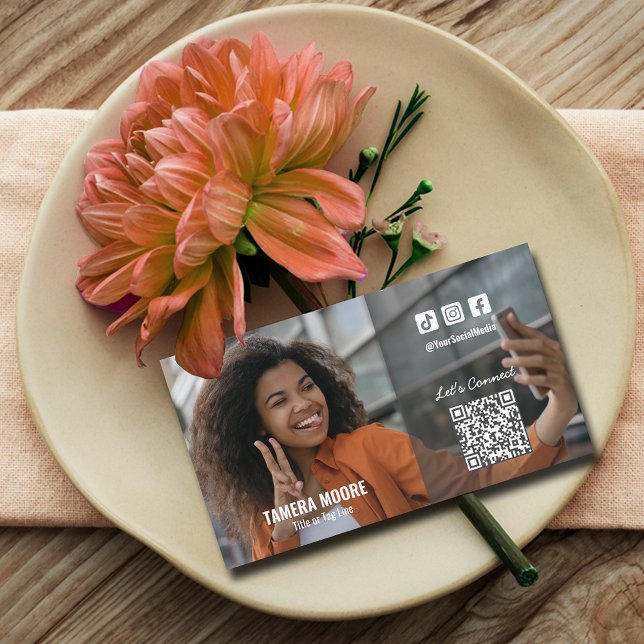 QR-Foto für soziale Medien Visitenkarte (Von Creator hochgeladen)