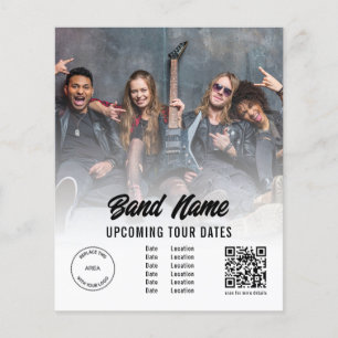 QR-Foto-Logo für benutzerdefinierte Band Gigs Tour Flyer