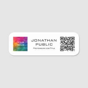 QR-Foto-Mitglied oder Firmenlogo hier Namensschild