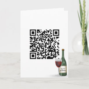 QR-Geburtsweinkarte Karte