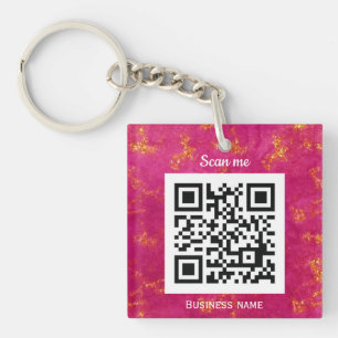QR-Geschäftslogo Beruflicher, benutzerdefinierter  Schlüsselanhänger