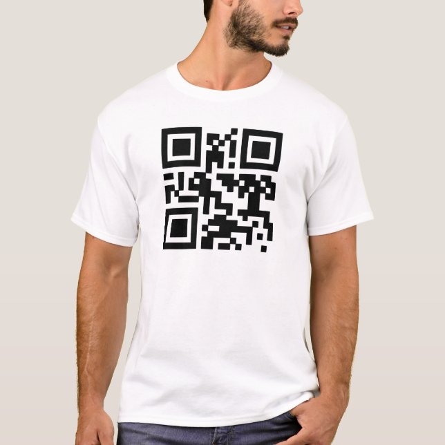 QR "glücklicher Sabbat!" Code T-Shirt (Vorderseite)