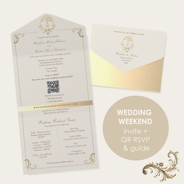 QR Hochzeitswochenende Guide All In One Einladung (Von Creator hochgeladen)