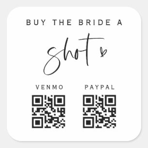 QR Junggeselinnen-Abschied Stickers Brautparty E10