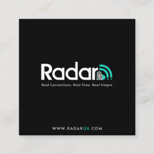 QR-Karten, Square, 2,5" x 2,5" Square Business Car Quadratische Visitenkarte
