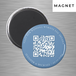 QR-Kennziffern der Hochzeitwebsite-uAwg Magnet