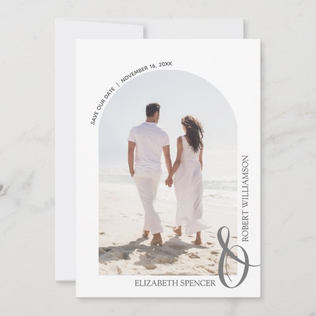 QR-Kodex Hochzeitsszenario Save the Date (Vorderseite)