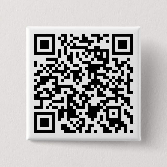 QR kodierter Knopf - kundengerecht Button (Vorderseite)