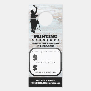 *~* QR Kostenvoranschlag Zuhause-Malerei Außenansi Türanhänger