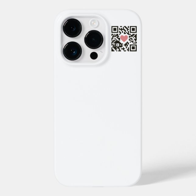 QR-Liebe Case-Mate iPhone Hülle (Rückseite)