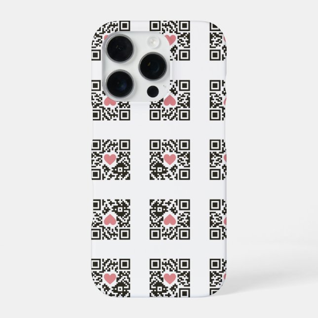QR-Liebe iPhone Hülle (Rückseite)