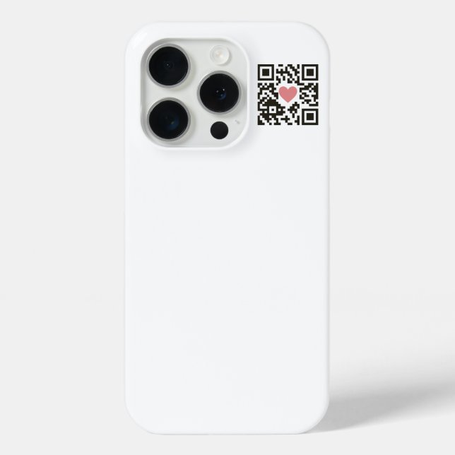QR-Liebescode Case-Mate iPhone Hülle (Rückseite)