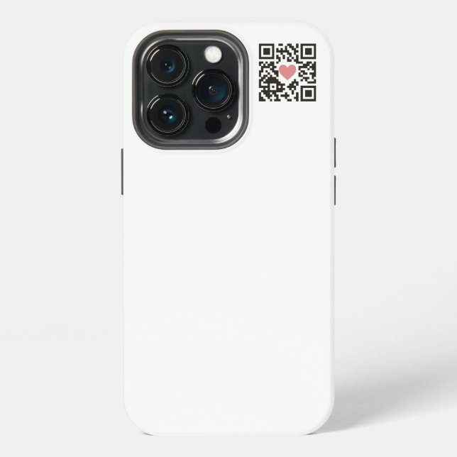 QR-Liebescode iPhone Hülle (Hinten)