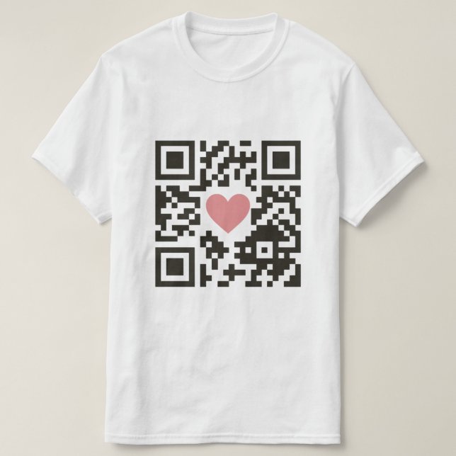 QR-Liebescode T-Shirt (Design vorne)