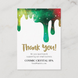 *~* QR LOGO AP8 COSMIC TROPFEN . DANK IHNEN BEGLEITKARTE