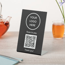 QR-Logo Black Business Scan me Website Sockelschild