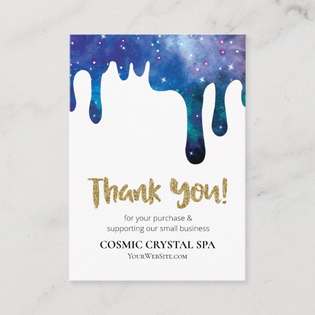 *~* QR LOGO COSMIC DANK IHNEN Überprüfung der TROP Begleitkarte (Vorderseite)