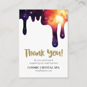 *~* QR LOGO COSMIC TROPFEN DANK IHNEN AKP8 BEGLEITKARTE