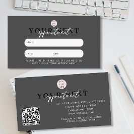 QR-Logo der Black Luxe Client-Kundenkarte Visitenkarte