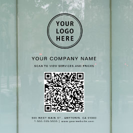 QR-Logo Fensteraufkleber