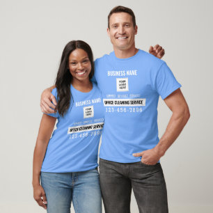 QR-Logo für Büroreinigung T-Shirt