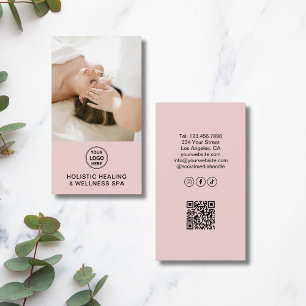 QR-Logo für ganzheitliche Gesundheitstherapeuten R Visitenkarte