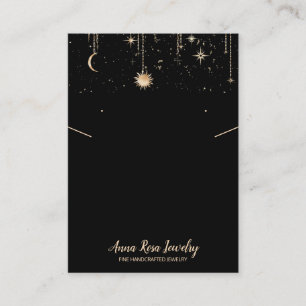 *~* QR Logo Kosmischer Mondschmuck Erring Necklace Visitenkarte