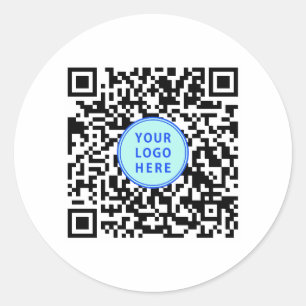 QR-Logo Runder Aufkleber