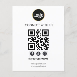 QR-Logo Social Media Business Flyer