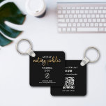 QR-Logos für Notare Black & Gold-Logos Schlüsselanhänger<br><div class="desc">Machen Sie sich mit diesem notorischen Marketing-Schlüsselanhänger in Schwarz und Gold zu einer Marke bekannt. Fügen Sie Ihr eigenes Logo und Ihre Kontaktinformationen hinzu und bearbeiten Sie den gesamten Text. Verwenden Sie den eingebauten QR-Code, um Kunden auf Ihre Website oder Buchungsseite zu leiten. Es ist ein perfektes Werbemittel für Ihr...</div>
