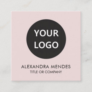 QR-Logos für Social Media rosa Visitenkarte