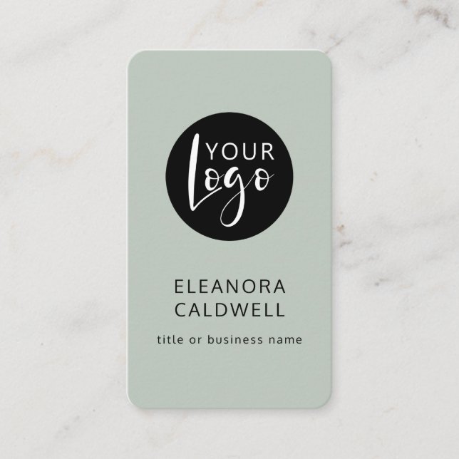 QR-Logos für soziale Medien Minimalistisch Visitenkarte (Vorderseite)