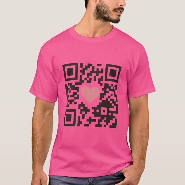 QR Love Code T-Shirt (Vorderseite)