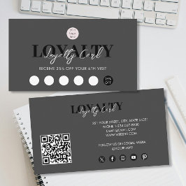 QR-Loyalität für das Logo "Black Luxury Business" Visitenkarte