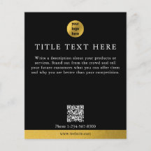 QR-Marketing für das Black Gold Business-Logo von 